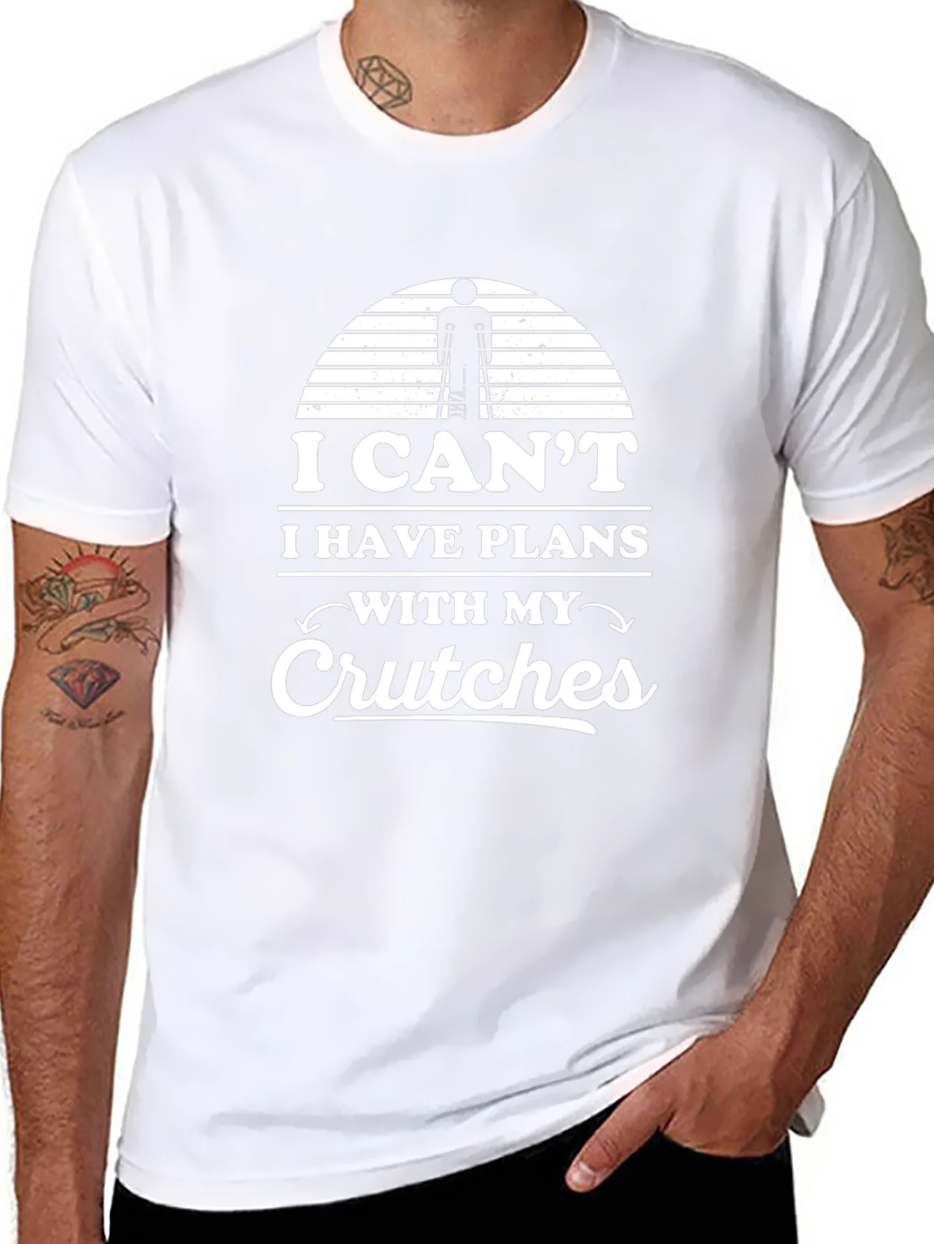 I Cant I Have Plans With My Crutches T-Shirt