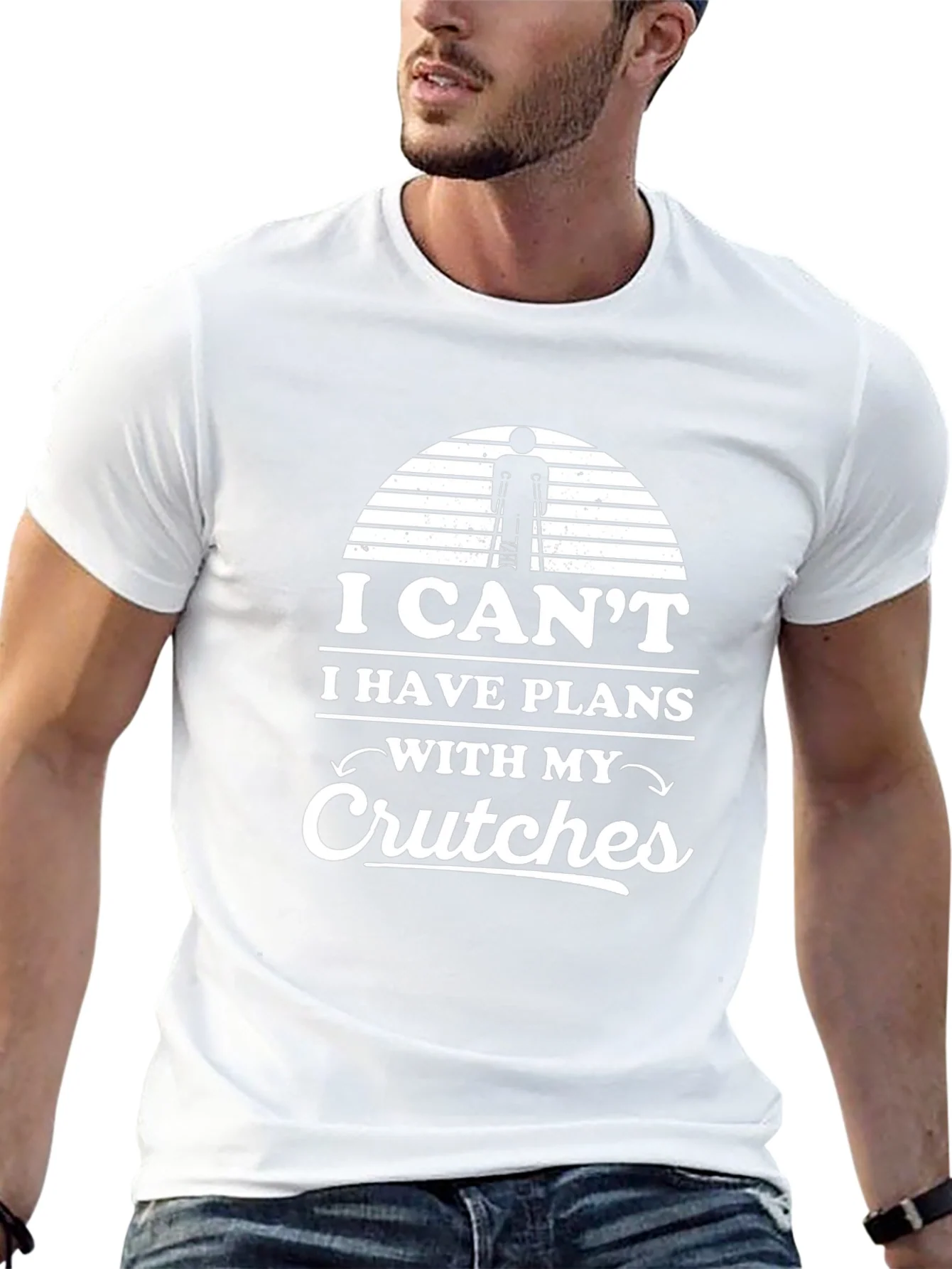 I Cant I Have Plans With My Crutches T-Shirt