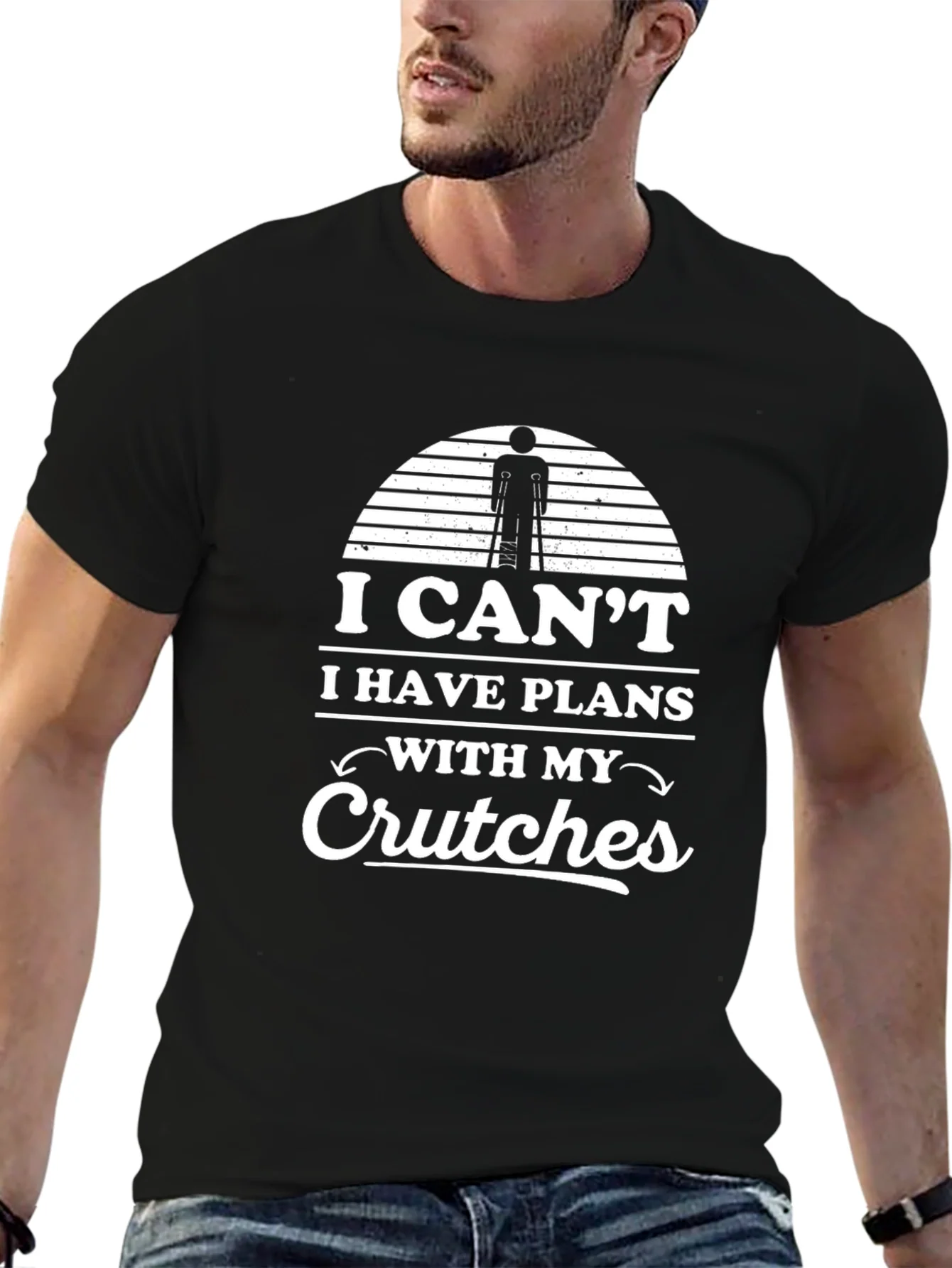 I Cant I Have Plans With My Crutches T-Shirt