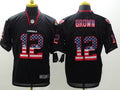 Men's Arizona Cardinals John Brown #12 Black Game Jersey1