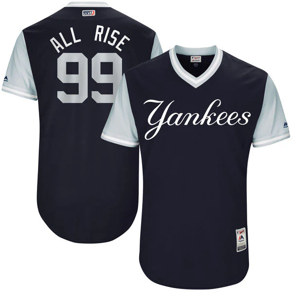 Aaron Judge All Rise Men's New York Yankees Navy 2017 Players Weekend Jersey