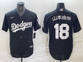 Men's Los Angeles Dodgers Yoshinobu Yamamoto #18 Black Player Game Jersey1