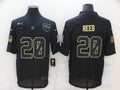 Men's Baltimore Ravens Ed Reed #20 Black Game Player Jersey1