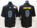 Men's Los Angeles Rams Matthew Stafford #9 Black Game Jersey1