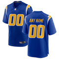 Custom1 Los Angeles Chargers Royal Alternate Game Jersey1