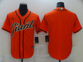 Men's San Francisco Giants Orange Replica Blank Jersey1