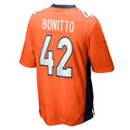 Nik Bonitto Denver Broncos Nike Game   Jersey - Orange