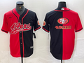 Men's San Francisco 49ers Red/Black Player Jersey1 Joint Edition