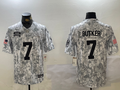 Men's Kansas City Chiefs Harrison Butker #7 Arctic Camo 2024 Salute to Service Limited Jersey1