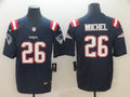 Men's New England Patriots Sony Michel #26 Navy Game Player Jersey1