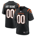 Custom1 Cincinnati Bengals Black Game Jersey1