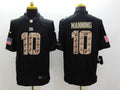 Men's New York Giants Eli Manning #10 Black Game Jersey1