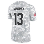 Dan Marino Miami Dolphins Nike 2024 Salute to Service Retired   Limited Jersey - Arctic Camo