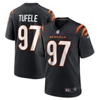 Jay Tufele Cincinnati Bengals Nike Game   Jersey - Black