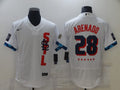 Men's St. Louis Cardinals Nolan Arenado #28 White All Star Player Jersey1