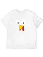 Funny Thanksgiving Turkey Face T-Shirt