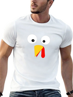 Funny Thanksgiving Turkey Face T-Shirt
