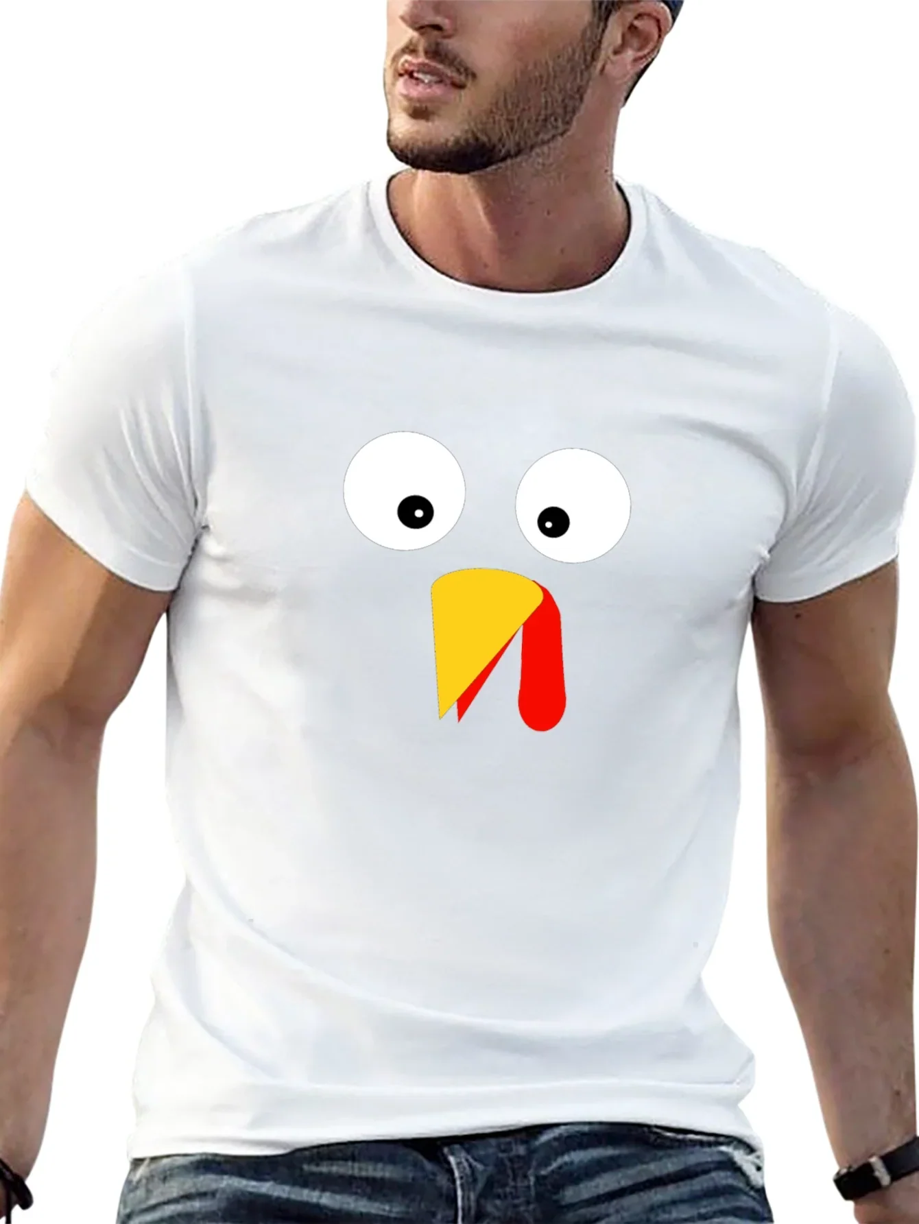 Funny Thanksgiving Turkey Face T-Shirt