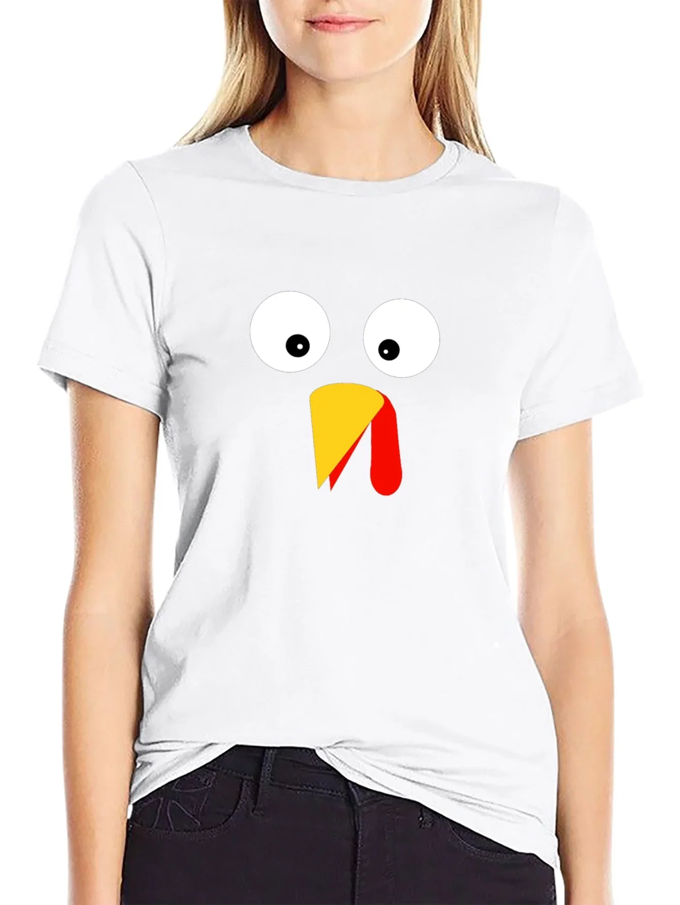 Funny Thanksgiving Turkey Face T-Shirt
