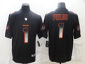 Men's Chicago Bears Justin Fields #1 Black Game Jersey1