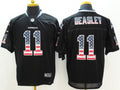 Men's Dallas Cowboys Cole Beasley #11 Black Game Jersey1
