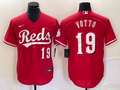 Men's Cincinnati Reds Joey Votto #19 Red Alternate Replica Jersey1
