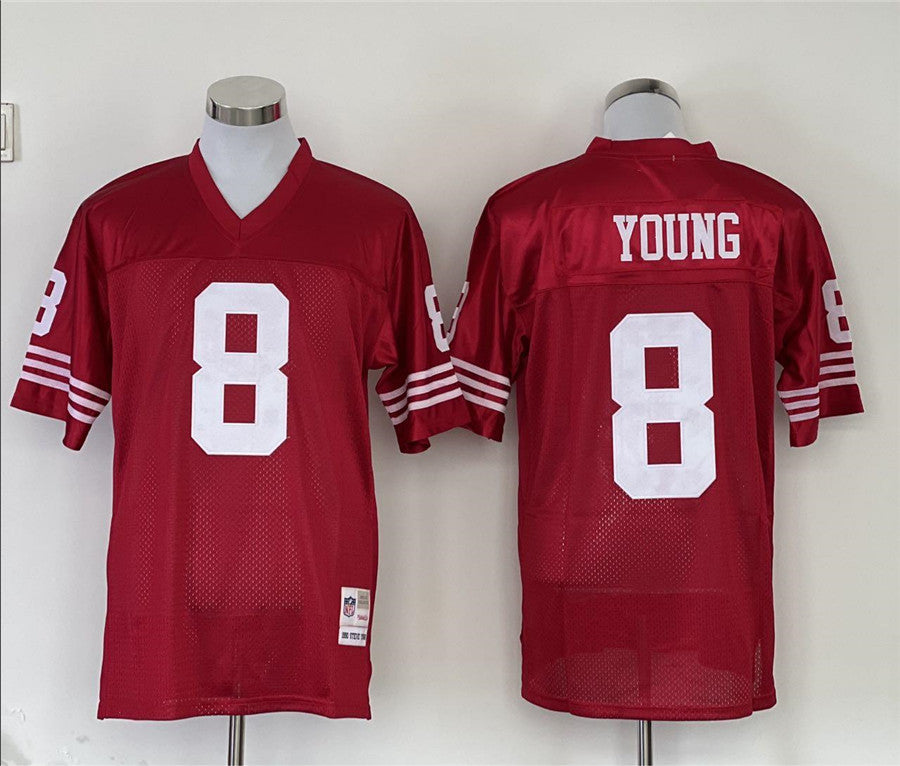 Men's San Francisco 49ers Steve Young  Scarlet Legacy Replica Jersey1