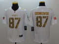 Men's New England Patriots Rob Gronkowski #87 White Game Player Jersey1