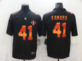 Men's New Orleans Saints Alvin Kamara #41 Black Authentic Game Player Jersey1