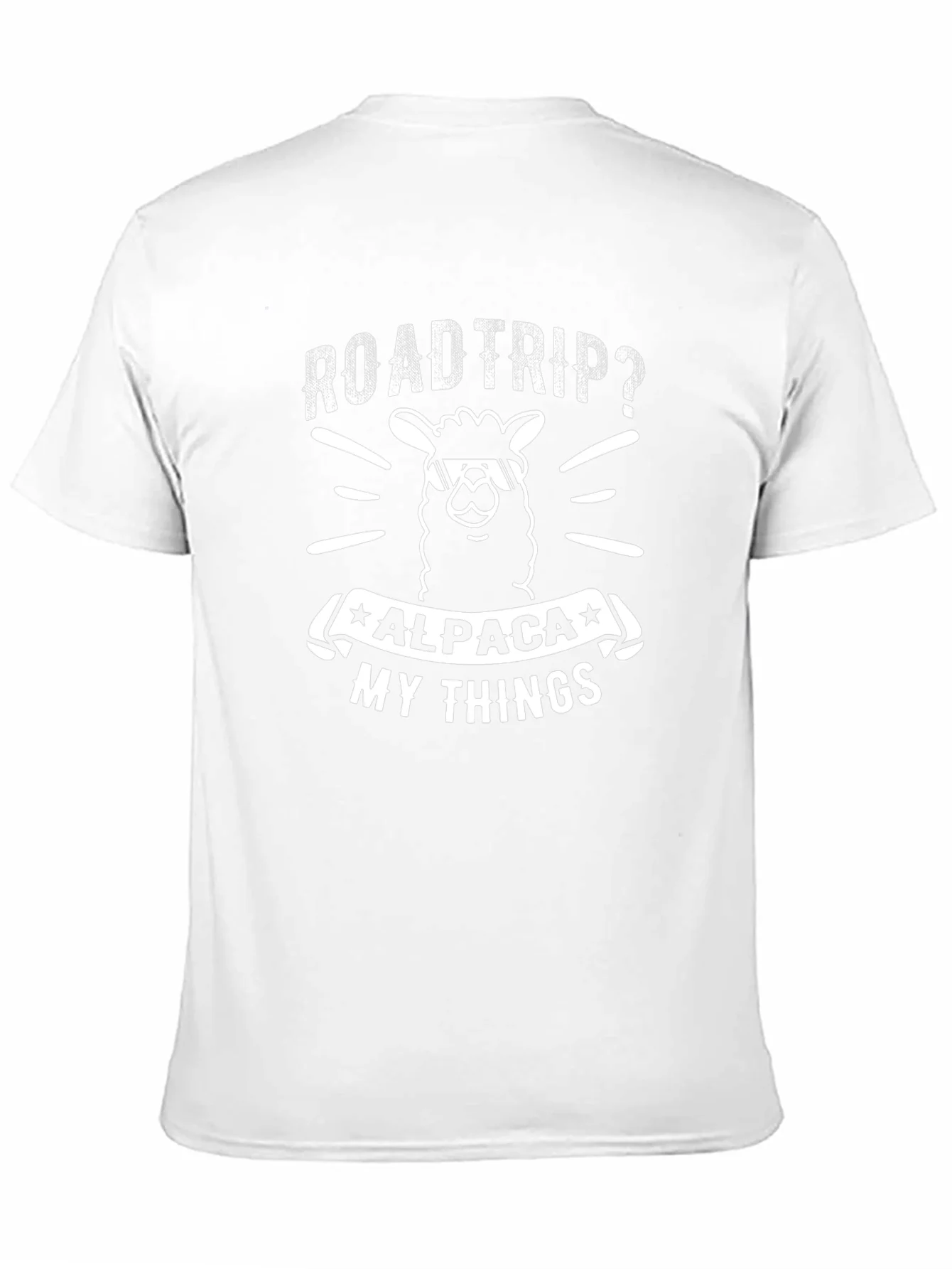 Roadtrip Alpaca My Things T-Shirt - Black Graphic Tee