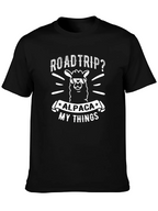 Roadtrip Alpaca My Things T-Shirt - Black Graphic Tee
