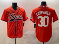 Men's Detroit Tigers Kerry Carpenter #30 Orange Replica Player Jersey1