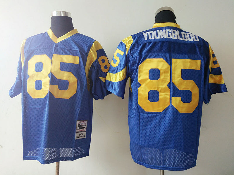 Men's San Louis Rams Jack Youngblood  Blue Legacy Replica Jersey1