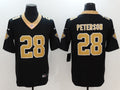 Men's New Orleans Saints Adrian Peterson #28 Black Game Jersey1