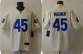Men's Los Angeles Rams Bobby Wagner #45 Beige Game Jersey1