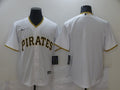 Men's Pittsburgh Pirates White Home Blank Replica Jersey1