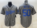 Men's Los Angeles Dodgers Mookie Betts Nike Gray Alternate Replica Player Name Jersey1