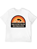 Mountain Nomads Graphic T-Shirt - Retro Outdoor Apparel