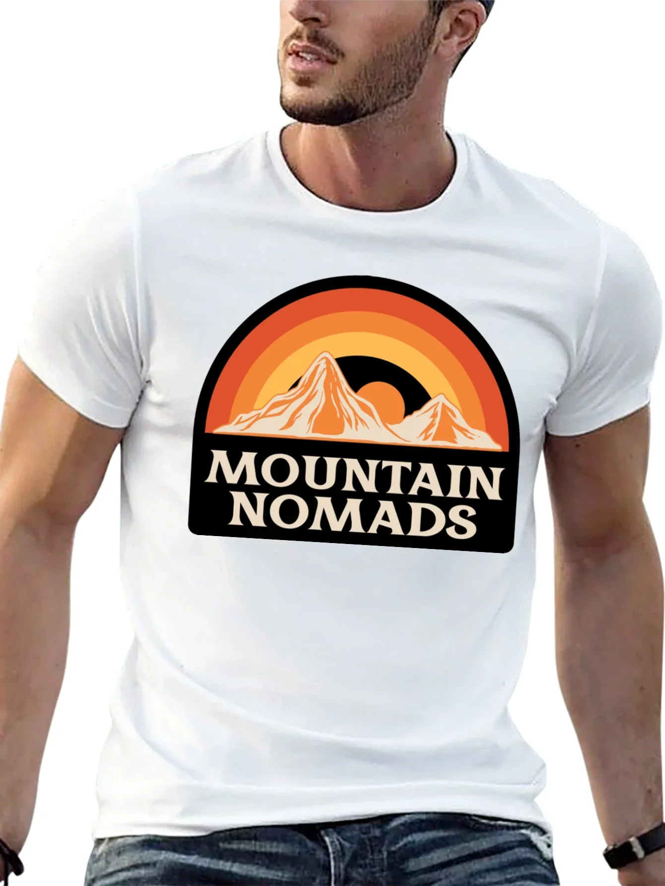 Mountain Nomads Graphic T-Shirt - Retro Outdoor Apparel