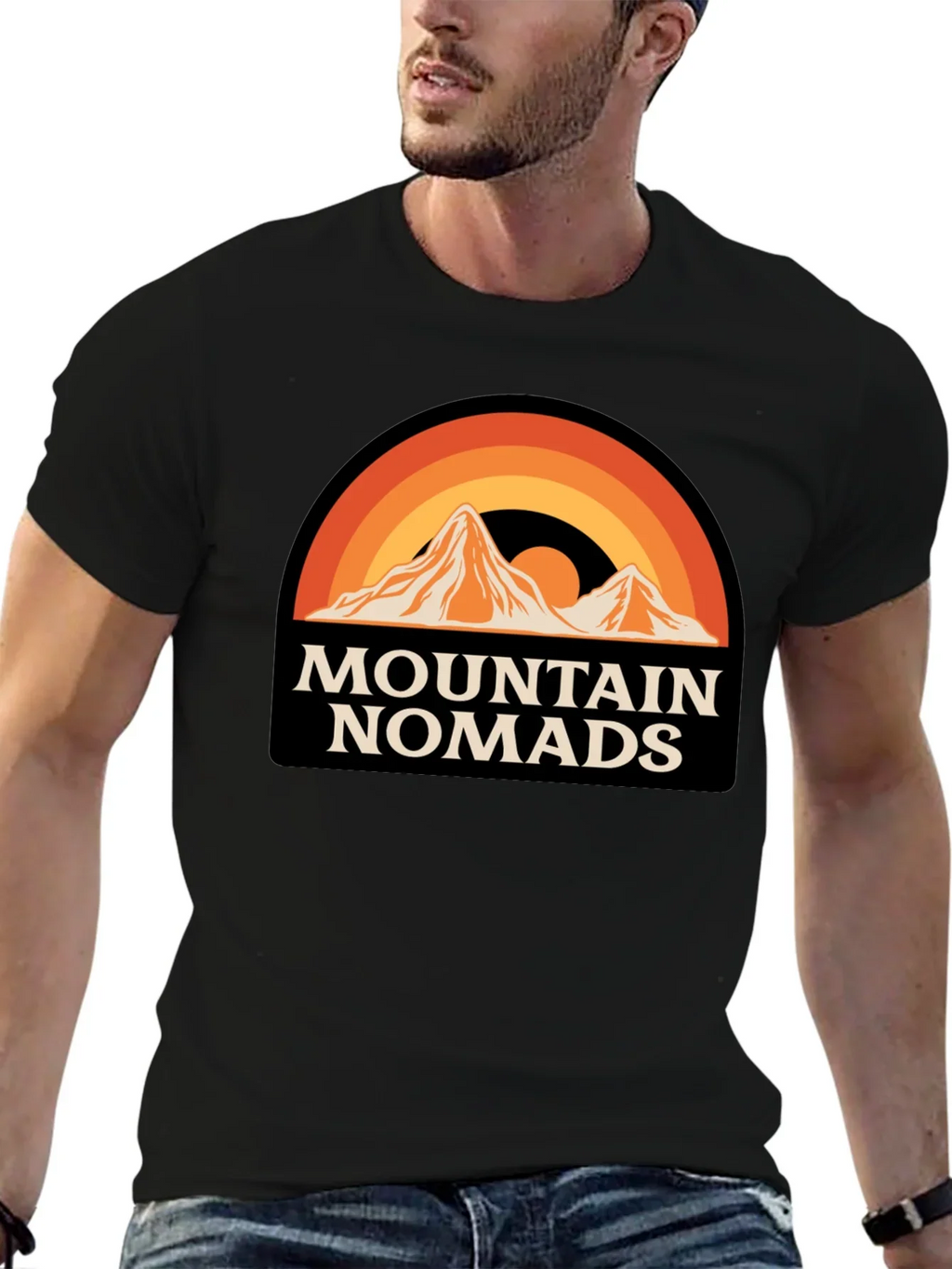 Mountain Nomads Graphic T-Shirt - Retro Outdoor Apparel