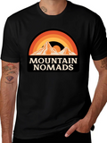Mountain Nomads Graphic T-Shirt - Retro Outdoor Apparel