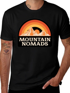 Mountain Nomads Graphic T-Shirt - Retro Outdoor Apparel
