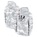 Men's Cincinnati Bengals Arctic Camo 2024 Salute to Service Club Fleece Pullover Hoodie2