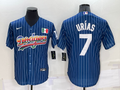 Men's Los Angeles Dodgers Julio Urias #7 Blue Fashion Stitched Jersey1
