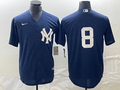 Men's New York Yankees Yogi Berra #8 Navy Replica Player Name Jersey1