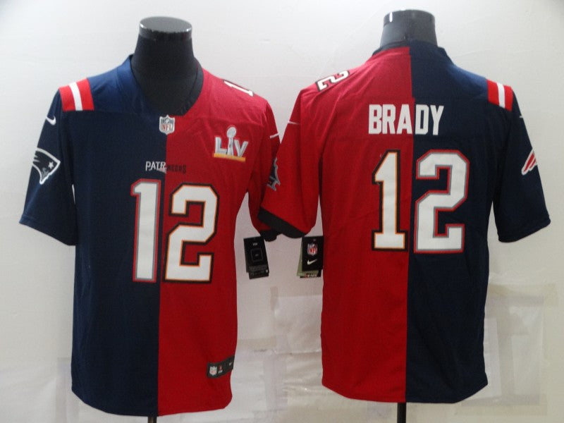 Men's Tampa Bay Buccaneers Tom Brady #12 Blue/Red Game Jersey1