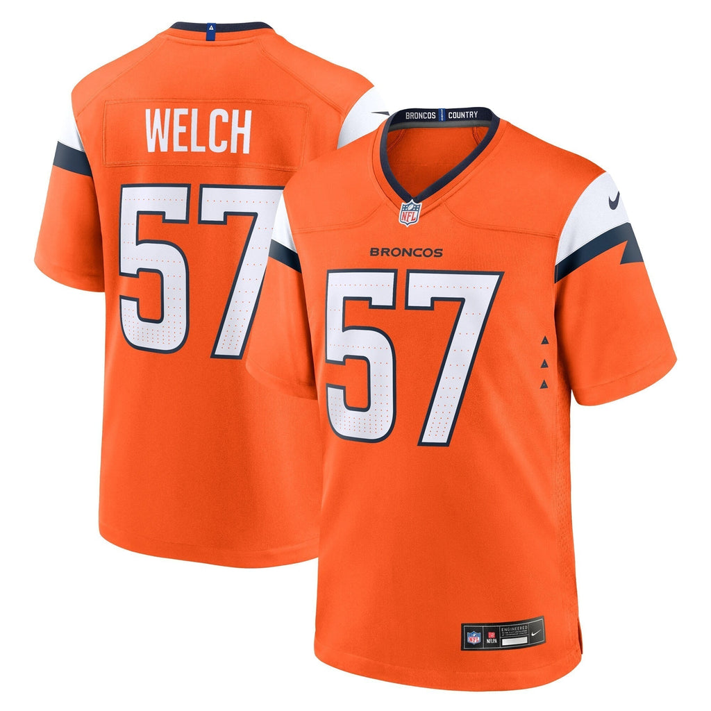 Kristian Welch Denver Broncos Nike Team Game Jersey -  Orange