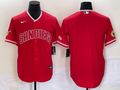 Men's San Diego Padres Red Replica Blank Jersey1
