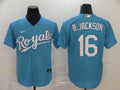 Men's Kansas City Royals Bo Jackson #16 Blue Replica Player Jersey1