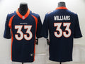 Men's Denver Broncos Javonte Williams #33 Navy Game Jersey1